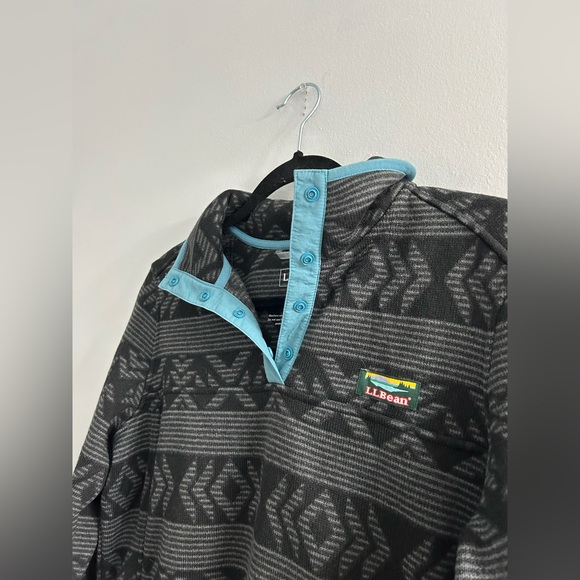 LL Bean Aztec print T Snap  Pullover - Picture 5 of 7